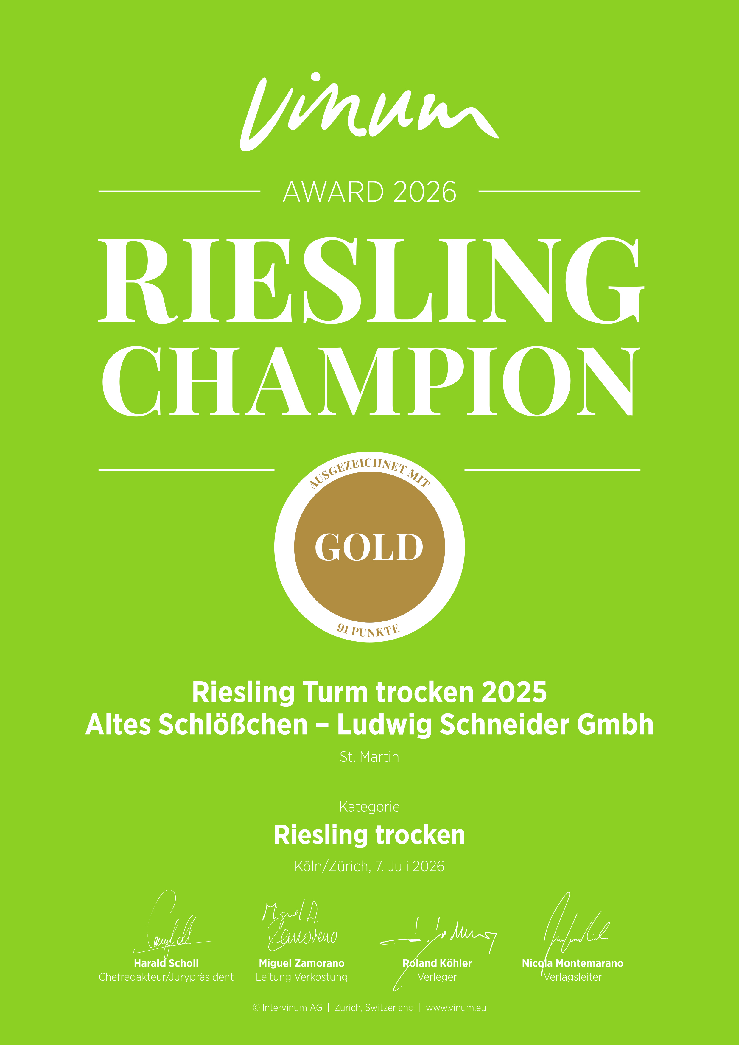 RIESLING Turm trocken
