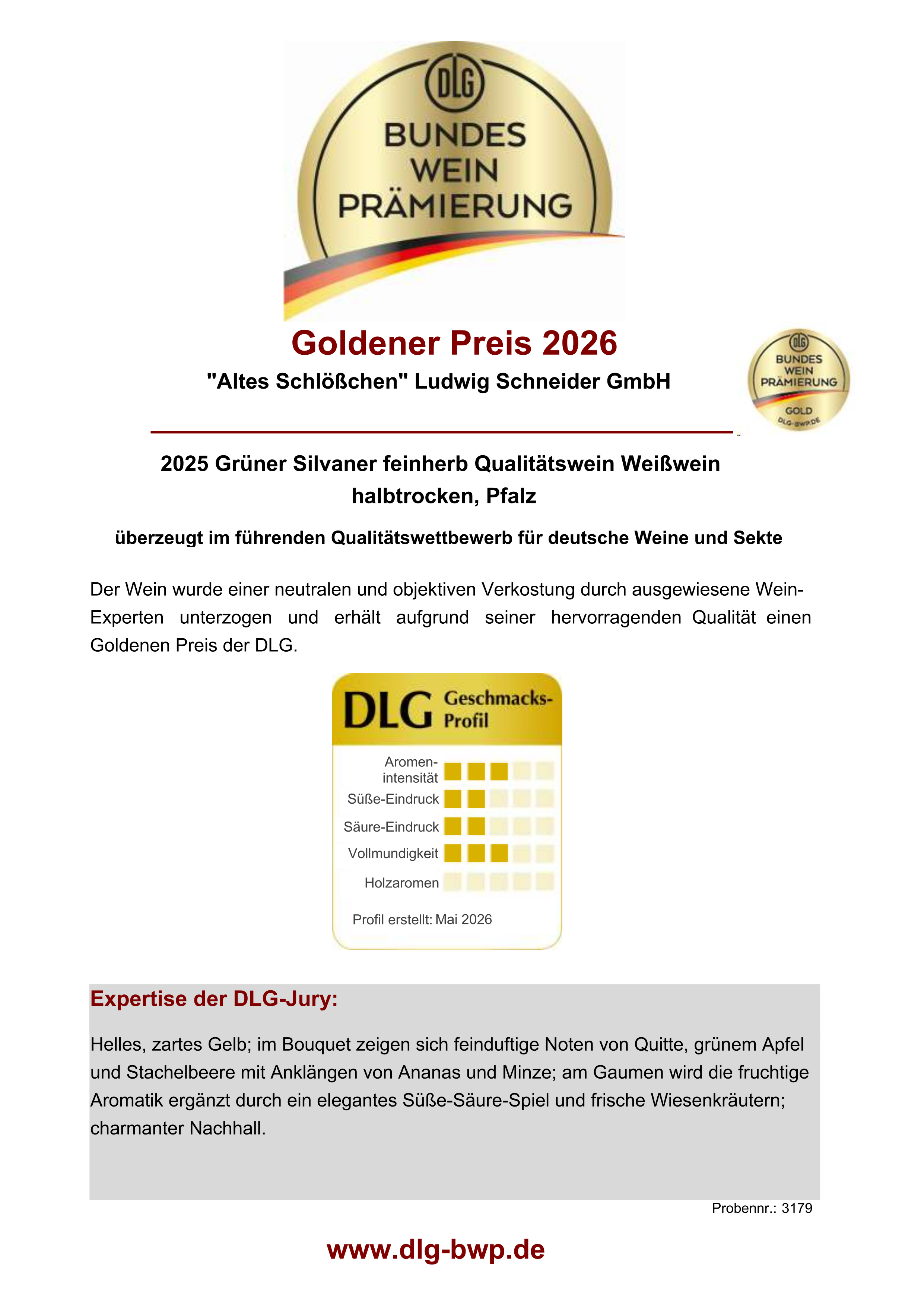 GRÜNER SILVANER feinherb