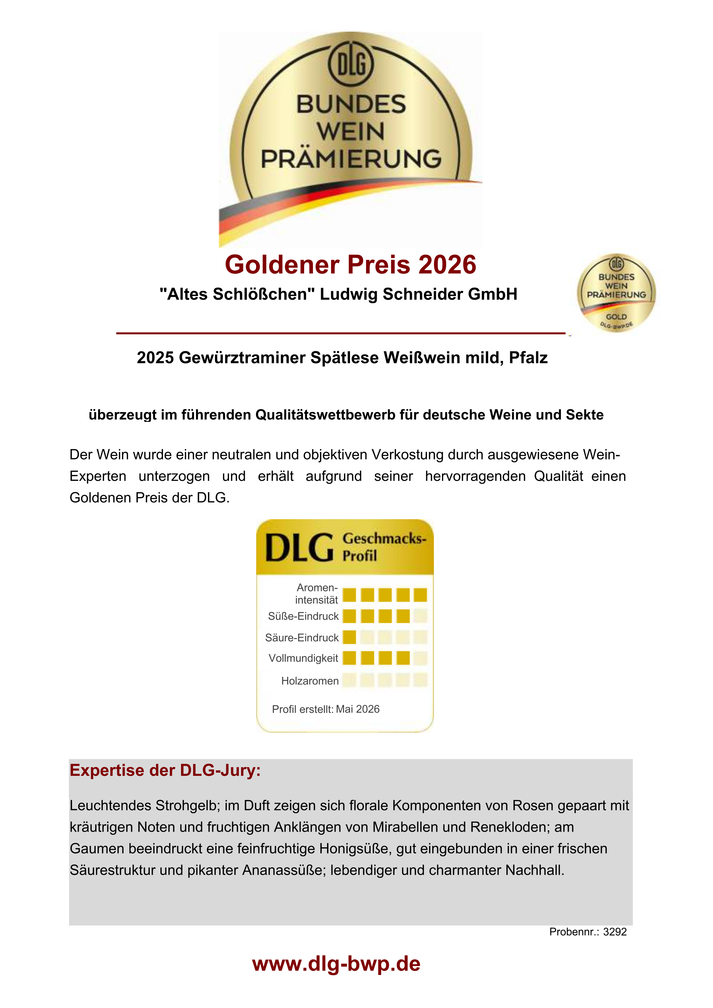 GEWÜRZTRAMINER "S" fruchtig